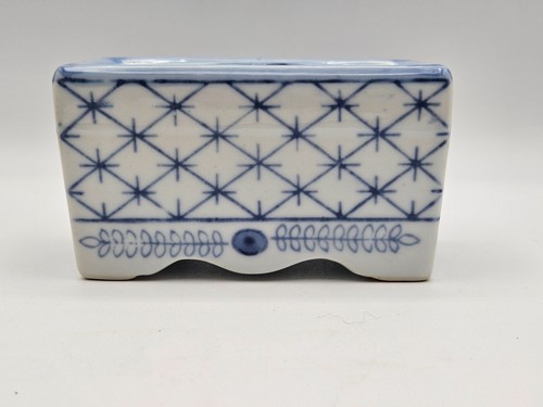 Vtg blue white porcelain - vtg,