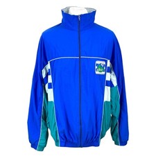 Vintage Track Jacket Blue XL Oversized Vintage Retro Jacket Zip Up Hipster