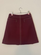 Whistles burgundy mini skirt - burgundy,
