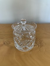 Vintage cut glass marmalade - vintage,