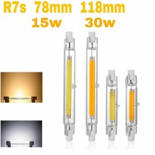 Lamp R7S LED COB 30W 15W Dimmable Glass Replace Halogen 118mm 78mm Incandescent