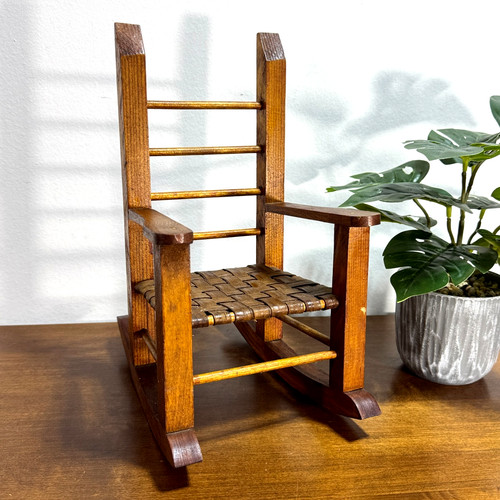 Vintage wood rocking - wood, chair