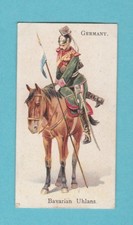 MILITARY - WILLS - RARE SOLDIERS OF THE WORLD CARD -  GERMANY  -  BAV.  UHLANS