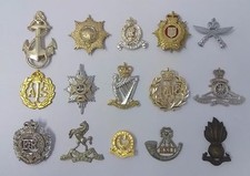 British / Other Military Metal Hat / Cap / Collar Badges Assorted Faulty