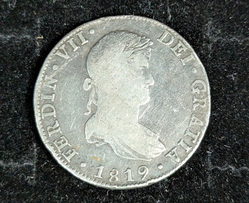 1819 spanish reales pillar - reales,