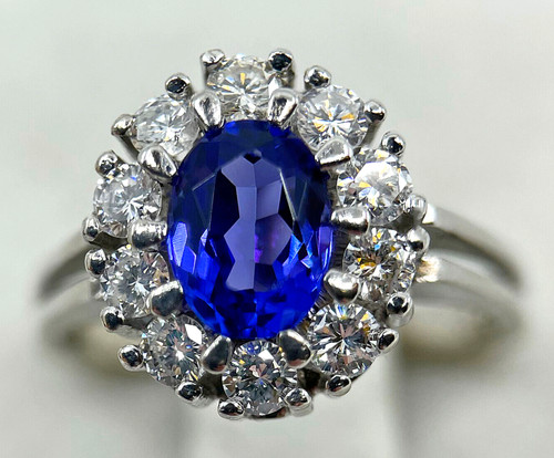 Tanzanite diamond ring 10 - diamond, 2.10