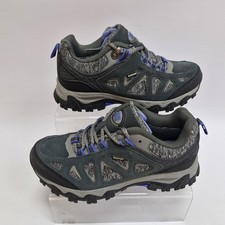Ladies Team Trek Walking Trainers Grey Black Violet  Atlas UK 5 EU 38 Unused