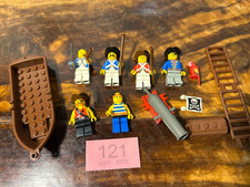 Vintage Lego Pirate Minifigures, Parrot Imperial Soldiers Boat More