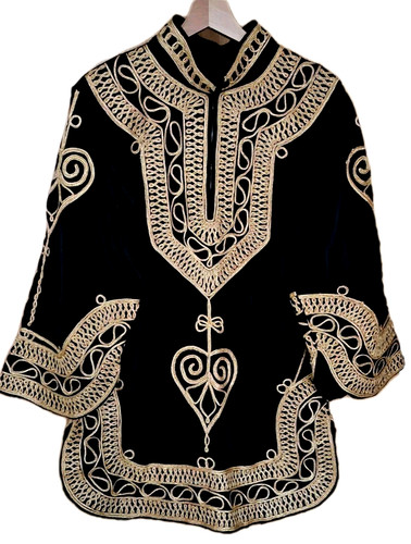 Vintage black velvet - vintage,