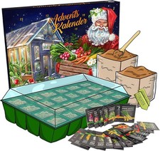 Seeds Advent Calendar 2025 - Assortment of Seeds with Greenhouse Grow Kit