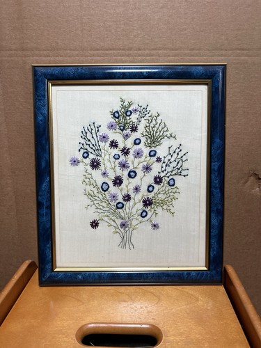 Vintage blue abstract - abstract, floral