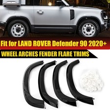 WHEEL ARCHES FENDER FLARES GLOSS BLACK FOR LAND ROVER DEFENDER L663 90 2020+