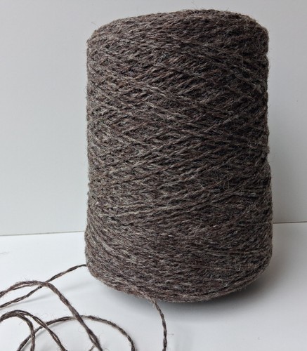 Double knit brown - knit, tweed