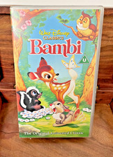 Vintage Bambi VHS tape, Walt