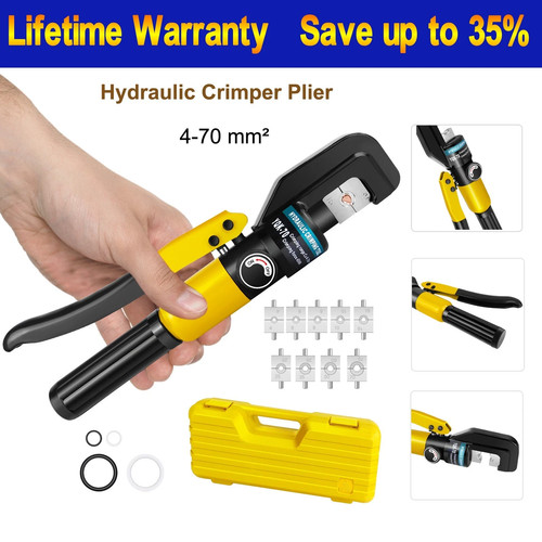 Hydraulic crimping tool wire - tool,