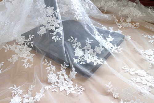 Floral embroidery lace - floral,