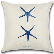 Throw Pillow Case Marine Nautical Cushion Covers Ocean Sea Life Sofa &Home Decor
