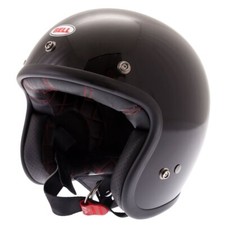 Bell Custom 500  Open-Face Motorcycle Helmet Plain Black