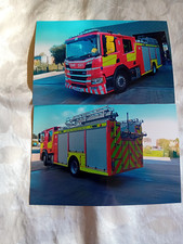 2 6x4 Photos of Cheshire Scania Fire Appliance