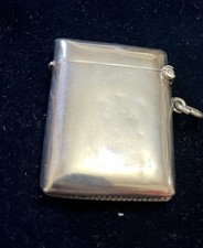 Solid Silver Plain Vesta Case