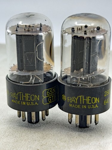 Raytheon 6sn7gtb tubes - raytheon,