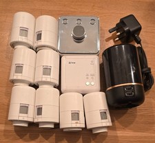 Hive Thermostat & Dual Channel Receiver, 8 TRV's & HUB 360 - Used