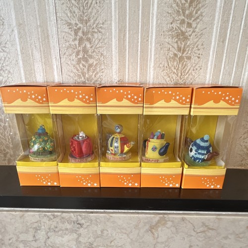 Tetley tea folk teapots - teapots, boxed