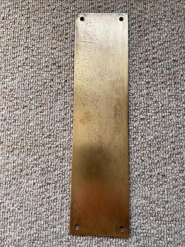 Bronze brass finger plate - bronze,