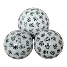 3 BLACK AND WHITE CERAMIC