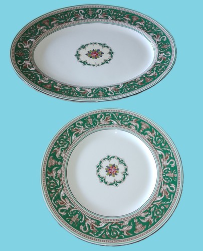 Wedgewood green florentine - green,