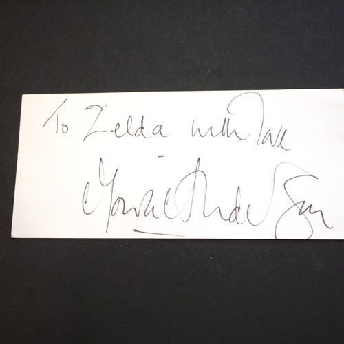 Signed card singer - , **