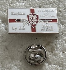 Collectable England Supporter Enamel Badge - Wear Proud For England & St. George