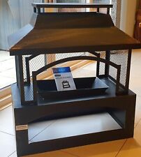 OUTDOOR LOG BURNER BRAND NEW WITH COVER - GARDENLINE - BUILT - COLLECTION ONLY. 