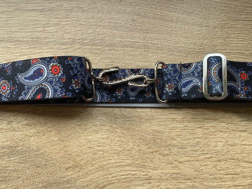 Elasticated belt black navy - belt,
