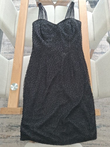 Vintage silk beaded sweetheart - silk,