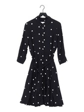 Hobbs Shirt Midi Dress UK14 in Blue