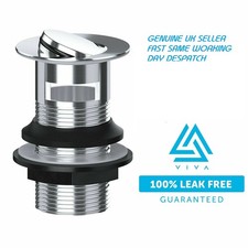 Basin/Sink Flip Top Swivel Slotted Solid Brass Waste LEAK FREE