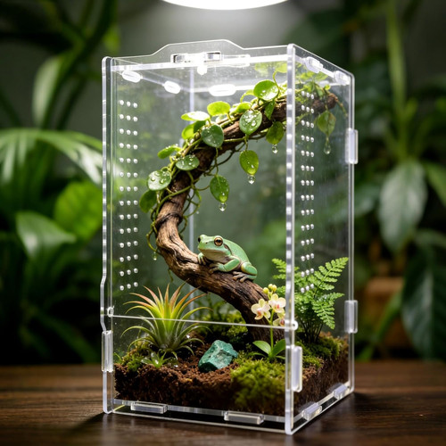 Acrylic terrarium enclosure - acrylic,