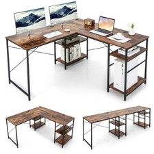 L-Shaped Desk 60" Industrial