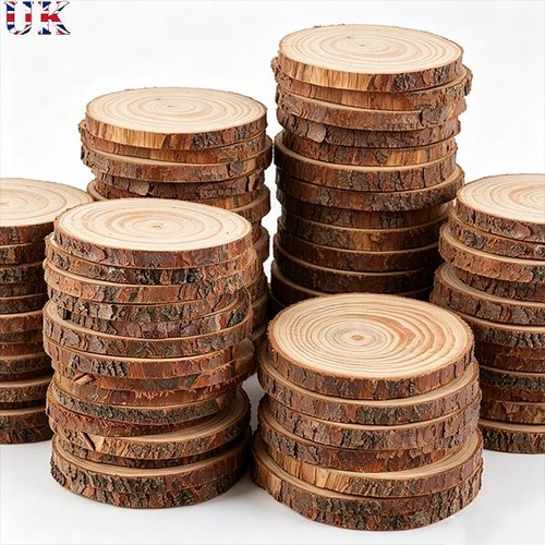 300 natural wood slices round - 300,