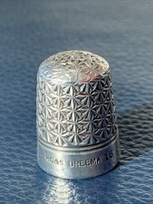 Antique Silver Thimble Stamped