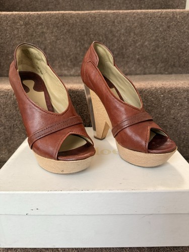 Chloé leather platform - chloé,