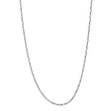 Ladies 9ct White Gold Curb