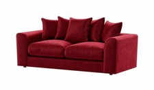 Ruby Red Plush Fabric Corner