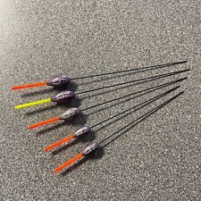 PRESTON DURAFLOAT '2' BAZZERLA MIXED POLE FISHING FLOATS SET X5 - NEW OLD STOCK