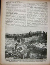 Original Old Antique Print
