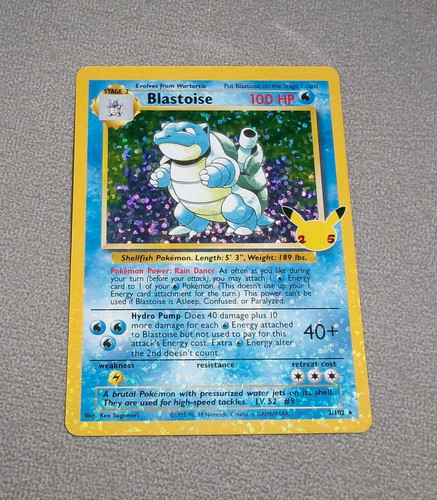 Pokemon blastoise 102 - blastoise, 2/102