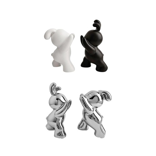 Rabbit bookends ceramic cute - rabbit,