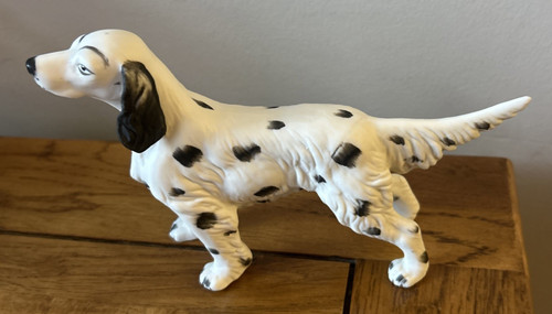 English setter dog figurine - setter, figurine/