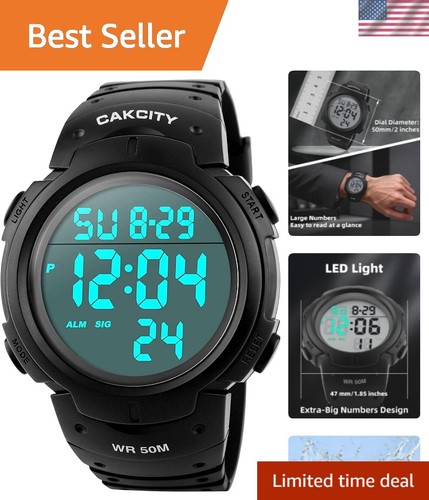 Digital watch mens waterproof - digital, mens,